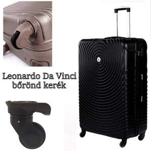 Kép 2/7 - Leonardo Da Vinci bőrönd kerék KE3011, fekete színben