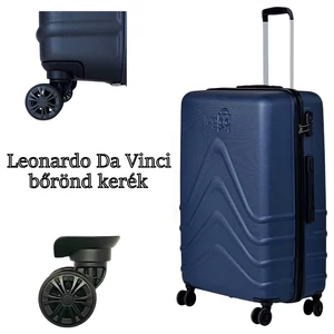 Kép 2/9 - Leonardo Da Vinci bőrönd kerék KE3019, fekete színben