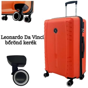 Kép 2/8 - Leonardo Da Vinci bőrönd kerék KE3058, fekete színben