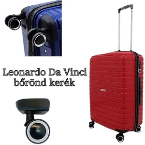 Kép 2/6 - Leonardo Da Vinci bőrönd kerék 76x64 mm, fekete színben
