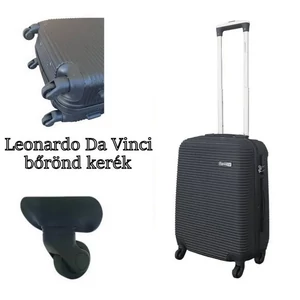 Kép 2/7 - Leonardo Da Vinci bőrönd kerék KE4015, fekete színben Kép 2/7 - Leonardo Da Vinci bőrönd kerék KE4015, fekete színben