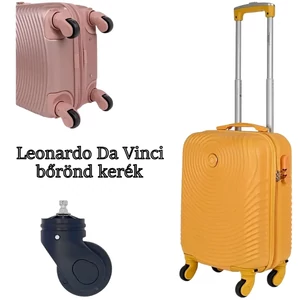 Kép 2/6 - Leonardo Da Vinci bőrönd kerék KE3067, fekete színben