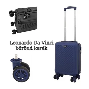 Kép 2/7 - Leonardo Da Vinci bőrönd kerék KE4109 – sötétkék Kép 2/7 - Leonardo Da Vinci bőrönd kerék KE4109 – sötétkék