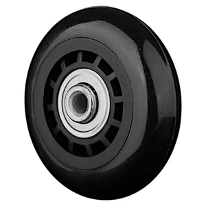Kép 4/6 - Bőrönd kerék 68x29x6 mm fekete színben