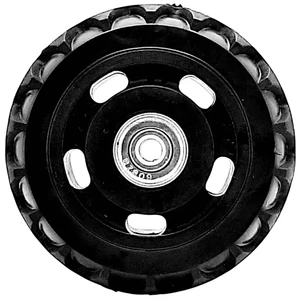 Kép 2/9 - Bőrönd kerék 85x29x6 mm, fekete színben