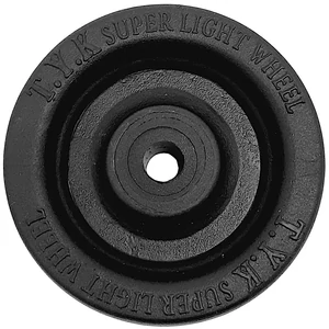 Kép 2/6 - Bőrönd kerék 50x21x6 mm, fekete színben