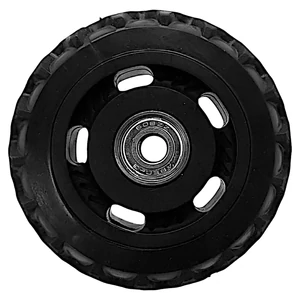 Kép 2/5 - Bőrönd kerék 85x25x8 mm, fekete színben