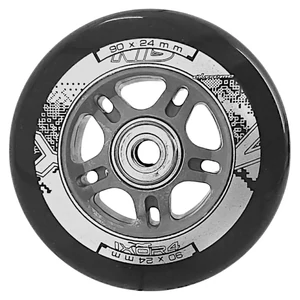 Kép 2/6 - Bőrönd kerék 90x24x8 mm, fekete színben