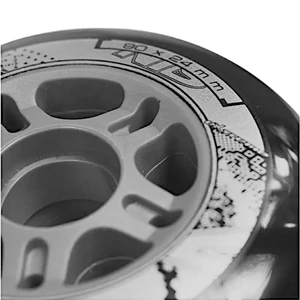Kép 4/6 - Bőrönd kerék 90x24x8 mm, fekete színben