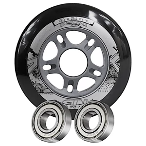 Kép 5/6 - Bőrönd kerék 90x24x8 mm, fekete színben