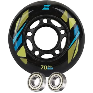 Kép 4/6 - Bőrönd kerék 70x24x8 mm, fekete színben