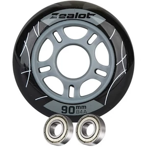 Kép 4/6 - Bőrönd kerék 90x24x8 mm, fekete színben