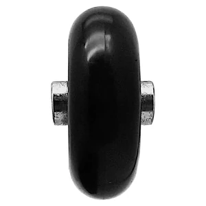Kép 3/5 - Bőrönd kerék 52x22x6 mm, fekete színben
