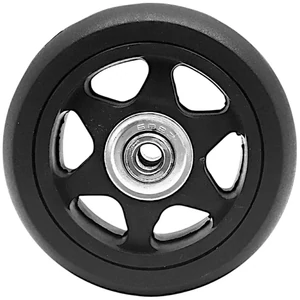 Kép 2/5 - Bőrönd kerék 75x28x6 mm, fekete színben