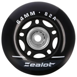 Kép 2/6 - Bőrönd kerék 64x27x6 mm, fekete színben