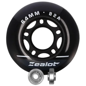 Kép 4/6 - Bőrönd kerék 64x27x6 mm, fekete színben