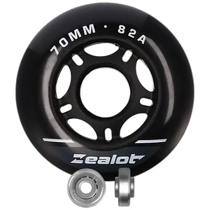 Kép 4/6 - Bőrönd kerék 70x27x6 mm, fekete színben