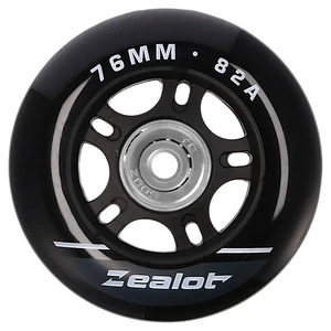 Kép 2/6 - Bőrönd kerék 76x27x6 mm, fekete színben