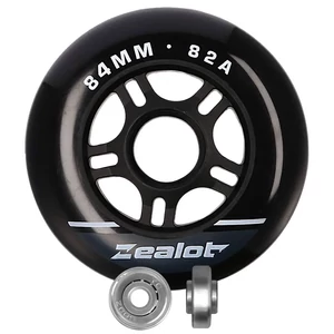 Kép 4/6 - Bőrönd kerék 84x27x6 mm, fekete színben