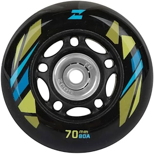 Kép 2/6 - Bőrönd kerék 70x27x6 mm, fekete színben