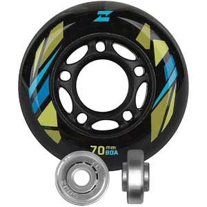 Kép 4/6 - Bőrönd kerék 70x27x6 mm, fekete színben