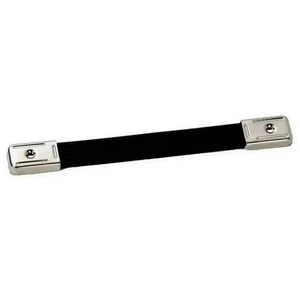 Kép 2/5 - Bőrönd fogantyú 254x28x11mm, fekete-nikkel színben