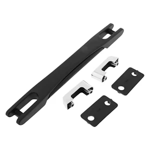 Kép 9/11 - Bőrönd fogantyú 220x25x18mm, fekete-ezüst színben