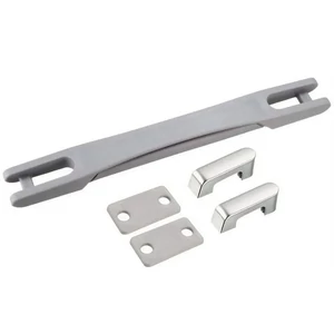 Kép 8/11 - Bőrönd fogantyú 220x25x20mm, szürke-ezüst színben