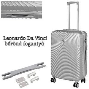 Kép 2/10 - Bőrönd fogantyú 225x25x20mm, szürke-ezüst színben