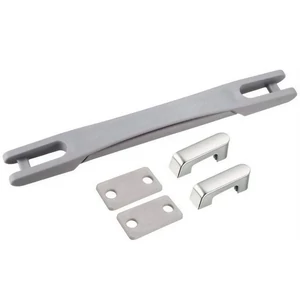 Kép 8/10 - Bőrönd fogantyú 225x25x20mm, szürke-ezüst színben