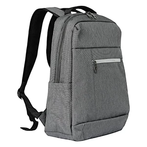 Kép 3/6 - Poliészter klasszikus hátizsák laptoptartóval, USB csatlakozóval, szürke színben