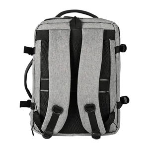 Kép 4/11 - Kabin Méretű Laptophátizsák USB Csatlakozóval Világosszürke Színben