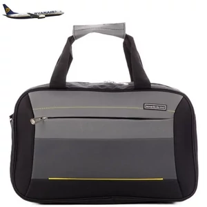 Kép 1/7 - Leonardo Da Vinci fedélzeti táska Ryanair ingyenes méret 40x20x25 cm cm, fekete-szürke színben