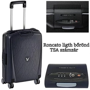 Kép 2/9 - Roncato Light bőrönd TSA számzár, fekete színben