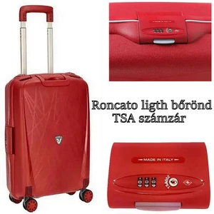 Kép 2/9 - Roncato Light bőrönd TSA számzár, piros színben