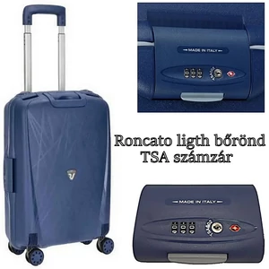 Kép 2/9 - Roncato Light bőrönd TSA számzár, sötétkék színben