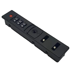 Kép 3/8 - Rhino bőrönd süllyesztett TSA zár, fekete színben