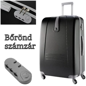 Kép 2/7 - Bőrönd számzár 83x33x14 mm, szürke színben
