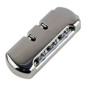 Kép 3/9 - Bőrönd számzár 86x33x14 mm, fekete metál színben