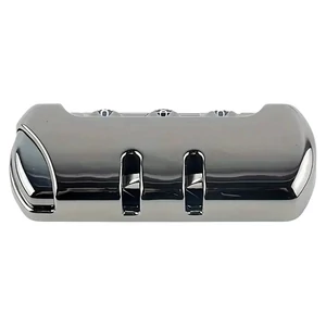 Kép 7/9 - Bőrönd számzár 86x33x14 mm, fekete metál színben
