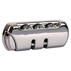 Kép 8/9 - Bőrönd számzár 86x33x14 mm, fekete metál színben