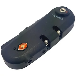 Kép 7/11 - Bőrönd TSA számzár 88x30x12 mm, fekete színben