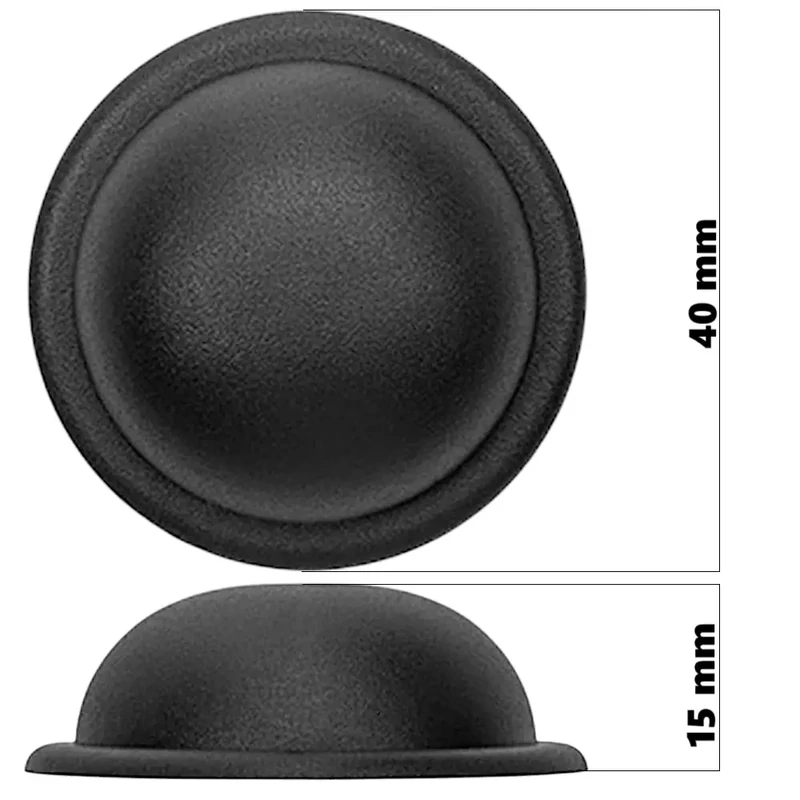 Bőrönd oldaltámasztó 40 mm, fekete színben