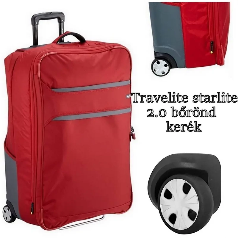 Travelite Starlite 2.0 bőrönd kerék, fekete színben