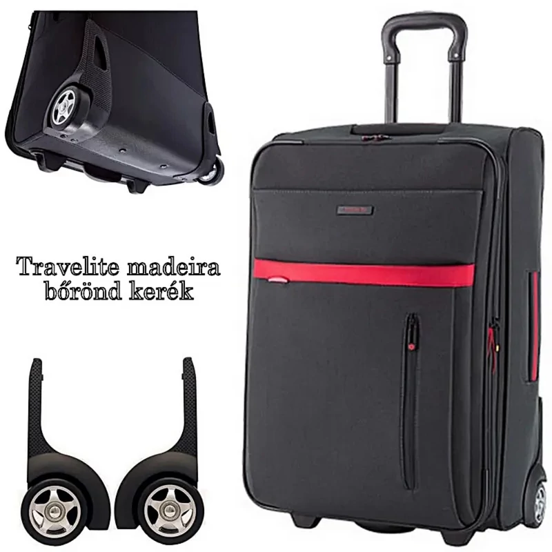  Travelite Madeira bőrönd kerék, fekete színben