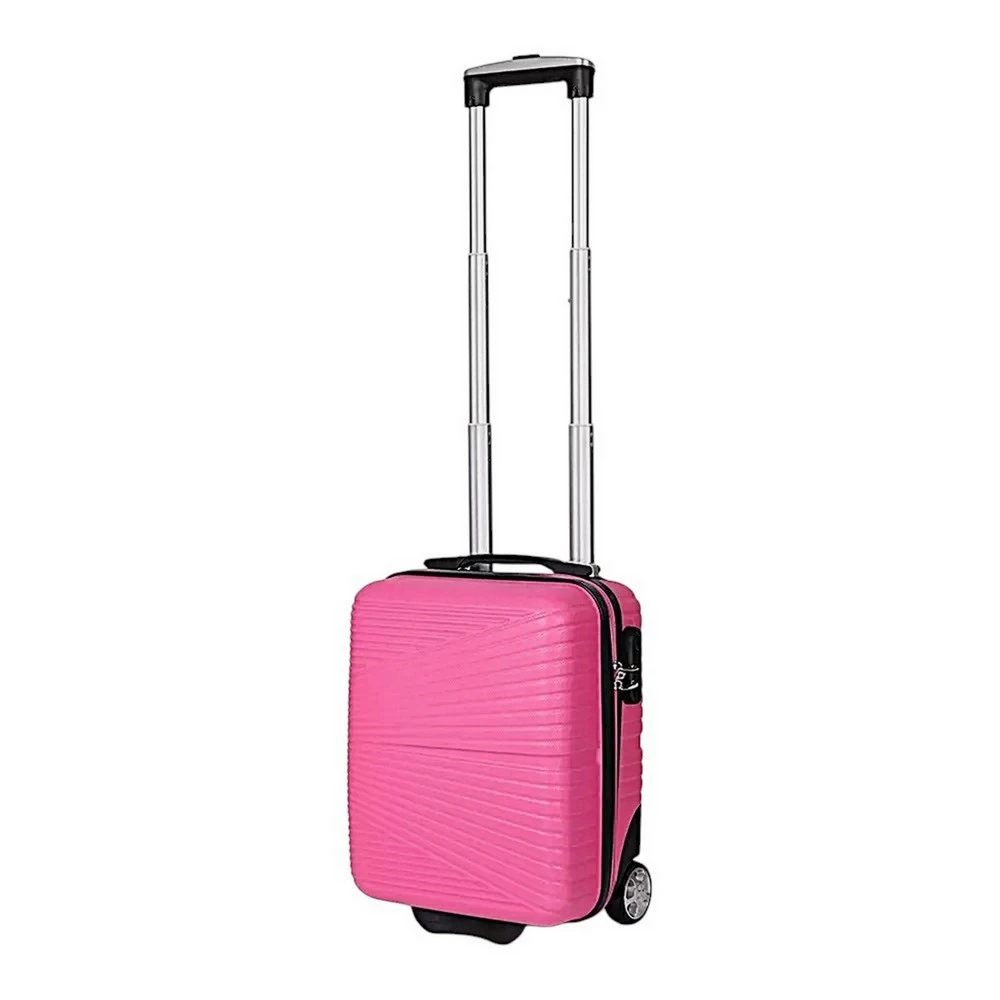 Rhino pink színű bőrönd WIZZAIR járataira ingyenesen felvihető (40x30x20 cm)