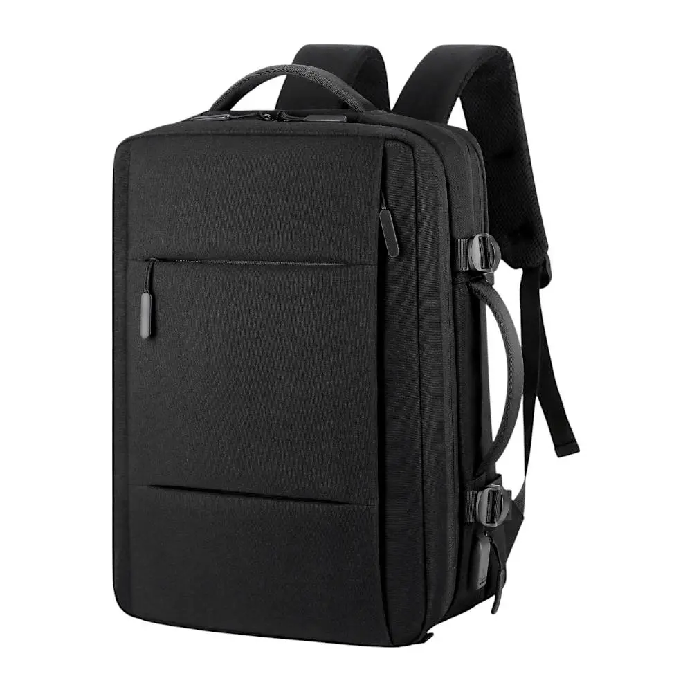 Kabin Méretű Laptophátizsák USB Csatlakozóval Fekete Színben