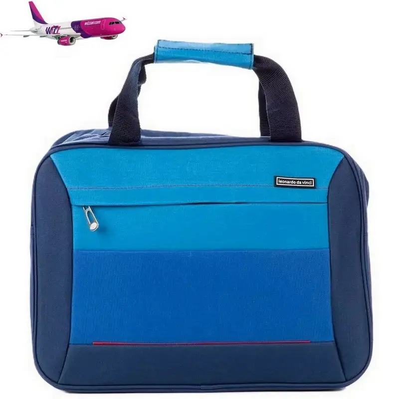 Leonardo Da Vinci fedélzeti táska WIZZAIR ingyenes méret 40x30x20 cm, sötétkék-kék színben